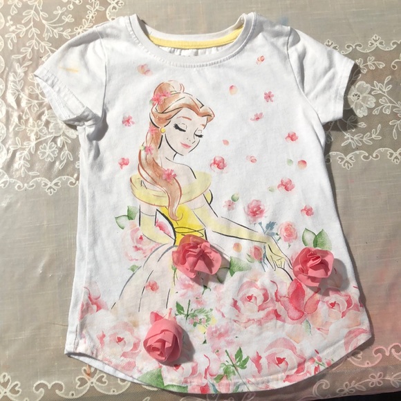 Size 6-6X Disney Princess Belle Shirt - Picture 1 of 3